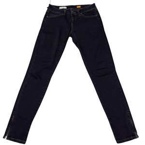 Pilcro and The Letterpress Low Rise Straight Leg Jeans Womens 26 Zipper Ankles